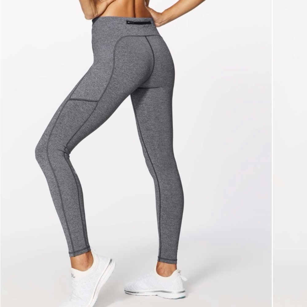 Lululemon"Speed Up Tight*28" Heathered Gray First Release - Picture 5 of 16